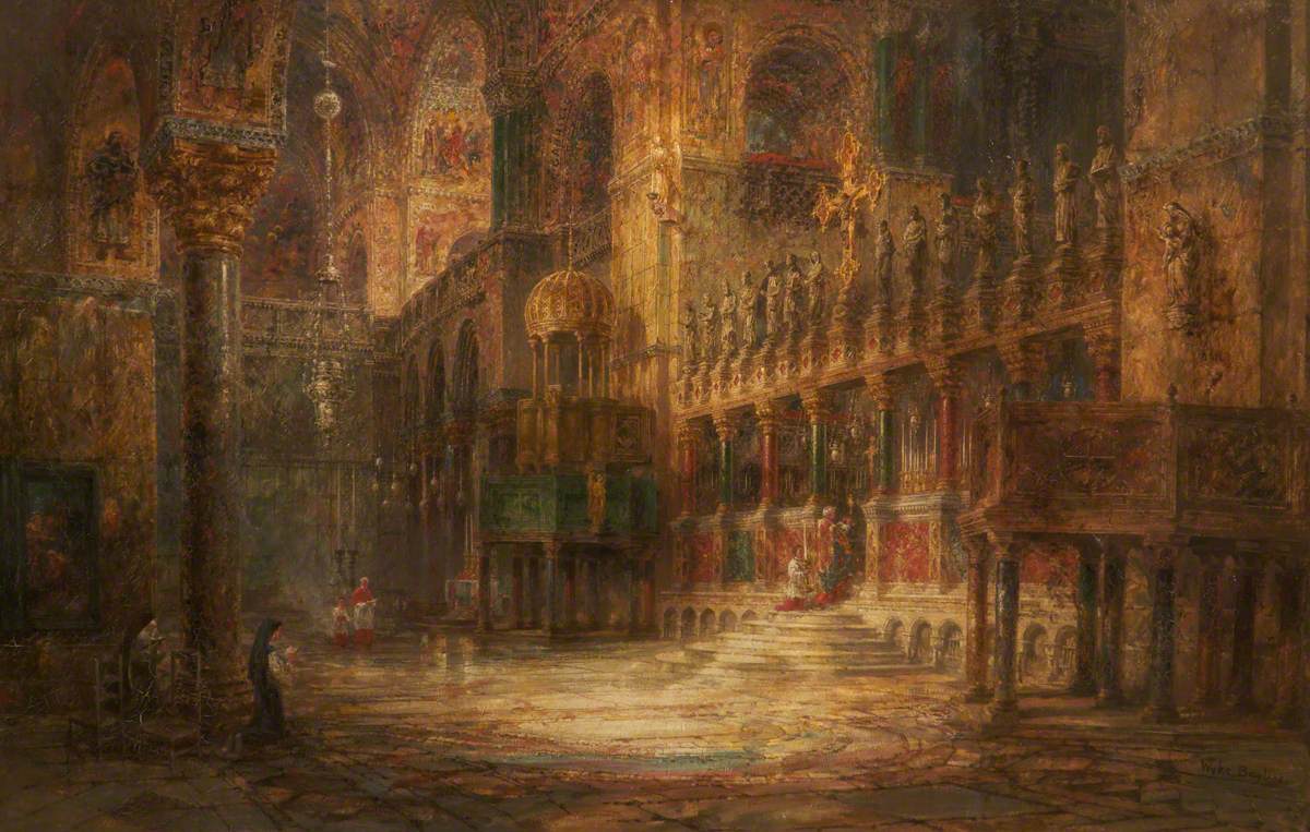 The Basilica of St Mark's, Venice, Interior.